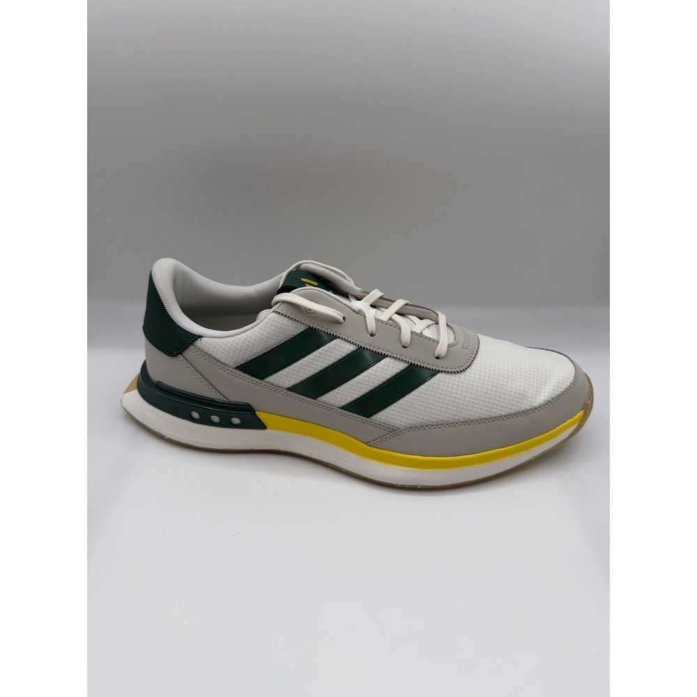 Adidas Golf S2G SL24 Spikeless Golf Shoes,Men's 12, White Green Yellow,JI4030